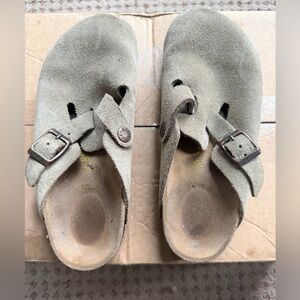 Birkenstock Boston Suede Taupe -EU 36